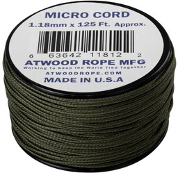 Linka Micro Cord ATWOOD (1.18mm/38m) oliwkowa (CD-MC1-NL-32)
