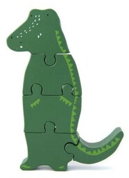 Krokodyl Drewniane Puzzle Trixie Baby