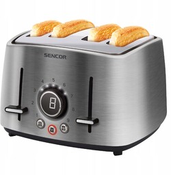 Toster grill Sencor 5070SS mocny 1600W 4 kromki