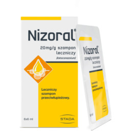 Nizoral Leczniczy szampon przeciwłupieżowy, 6 saszetek