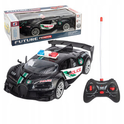 Auto policja radiowóz pilot zdalnie sterowane Aku