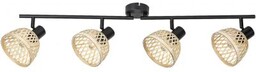 RABALUX 3136 Rattan Spot IP20 czarny mat E14