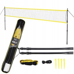 ZESTAW SIATKA DO BADMINTONA SIATKÓWKI TENISA 630 cm