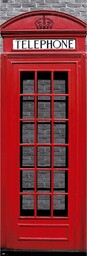 Londyn Czerwona Budka Telefoniczna - plakat