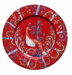 Iittala TAIKA Talerz Płaski 22 cm Czerwony