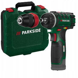 Wiertarko-wkrętarka akumulatorowa Parkside Pbsa 12 12V Solo Walizka