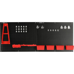 Yato METALOWA TABLICA NARZĘDZIOWA Z POJEMNIKAMI I UCHWYTAMI.