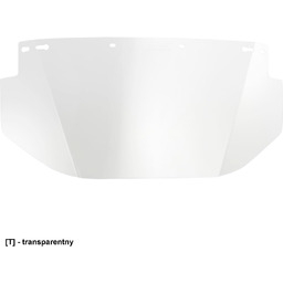 - Bezbarwna osłona twarzy poliwęglanowa (230 mm) -