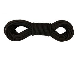 Lina Pleciona 8mm Polipropylenowa Rdzeń 25mb Czarna