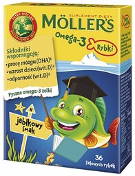Möller''s Omega-3 Rybki żelki z kwasami omega-3