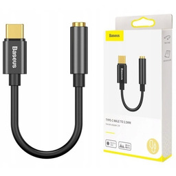 Adapter Baseus L54 USB-C na Jack 3,5mm czarny