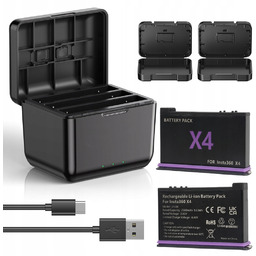 2x Bateria 2500mAh do Insta 360 X4