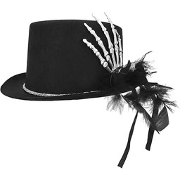 Boland 72239 - Cylinder z brokatowym pazurem, czarny,