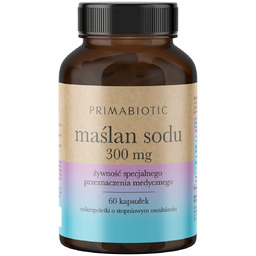 MAŚLAN SODU 600 mg PRIMABIOTIC 60 kaps Kwas