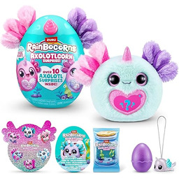 Rainbocorns -SERIA SPARKLE HEART SURPRISE 1-AXOLOTLCORN NIESPODZIANKA Zielony