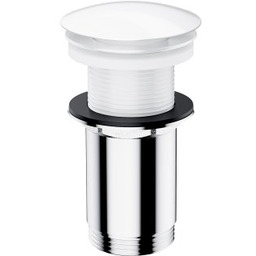 OMNIRES Korek KLIK-KLAK do umywalki bez przelewu biały