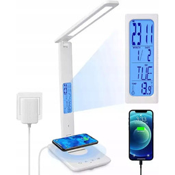 Lampka Biurkowa Lampa Led Ładowarka Indukcyjna Fast Charge