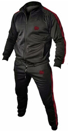 Dres Sportowy WarHouse Small Logo Komplet Black/Burgundy