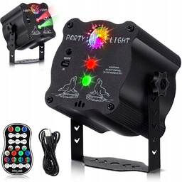 Projektor Dyskotekowy Kula Disco Reflektor Laser Led Rgb
