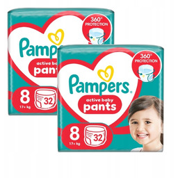 Pampers Pants Pieluchomajtki dla dzieci 17kg+, rozmiar 8,