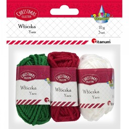 Włóczka 3x10g kolory świąteczne Titanum 439994
