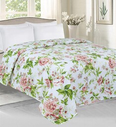 Domarex Narzuta dekoracyjna 200x220 Roses angielskie róże kremowa