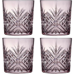 Luminarc Salzburg Różowy Pudełko 4 szklanki Wysokie Szkło