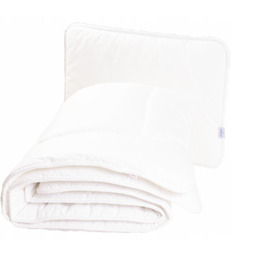 Kołdra 100x135 poduszka 40x60 biała komplet do łóżeczka