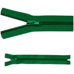 Zamek błyskawiczny #5 Rozdzielczy 40cm Zieleń 5szt