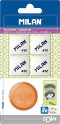Blister sacapuntas wirowanie + 4 gomy de borrar