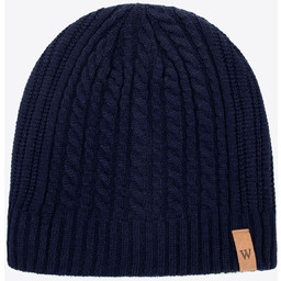 Czapka męska z mieszanki wiskozy, poliestru i nylonu