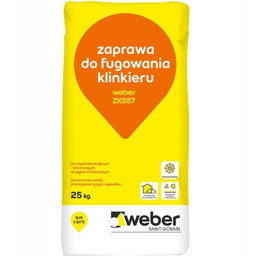 Zaprawa do fugowania klinkieru Grafit 25kg ZK557 Weber