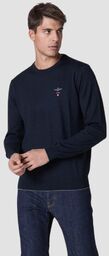 AERONAUTICA MILITARE Granatowy sweter męski Merino
