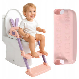 NAKŁADKA NA SEDES DLA DZIECI Z DRABINKĄ RÓŻOWA