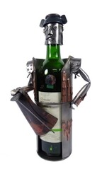 Metalowa figurka-Stojak na wino Torreador. Praktyczny prezent!