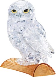 Crystal Puzzle sowa 3D przezroczyste wzornictwo 42 części