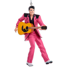 Kurt Adler Elvis Presley w ozdobnym różowym garniturze