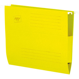 Teczki zawieszane z bocznymi zabezpieczeniami, żółte, 50 szt.