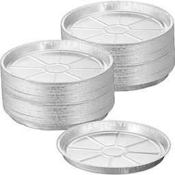 Relaxdays Aluminiowe miseczki okrągłe, zestaw 100 sztuk, wys.