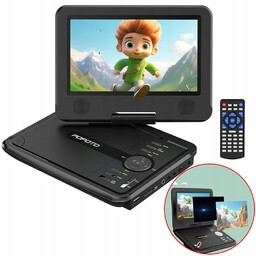 Przenośny Odtwarzacz DVD 7" Hd LCD Konsola Gier