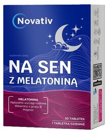 NOVATIV Suplement na sen Melatonina (30 tabletek)