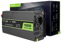 GREEN CELL PRZETWORNICA INV09 12V-230V 1000W/2000W CZYSTA SINUSOIDA