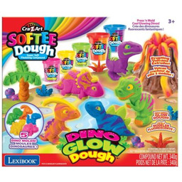 CRA-Z-ART Masa plastyczna Softee Dough Neon Dinozaury CRDOUGH11