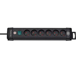 Brennenstuhl Premium-Line 1951164100 6 gniazd 3m Czarny Listwa