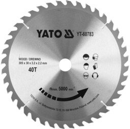 Yato TARCZA WIDIOWA DO DREWNA 305X40TX30MM DLA YT-82175