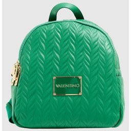 VALENTINO Tłoczony zielony plecak z logo sunny re