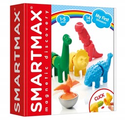 Pierwsze Klocki magnetyczne Smart Max Iuvi Games Dinozaury
