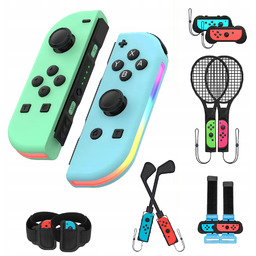 Kontroler gier Bezprzewodowy Rgb do Nintendo +Zestaw czujników