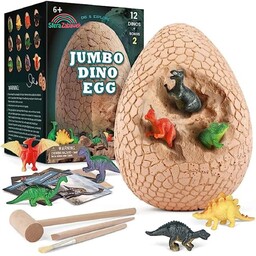 Jajko Jumbo dinozaura XXl wykopaliska kopalnia skamielina archeolog