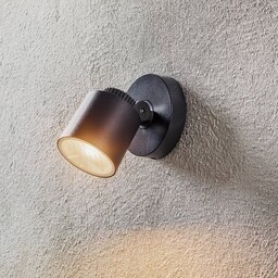 LUTEC Kinkiet zewnętrzny LED Explorer, czarny, aluminium, nowoczesny